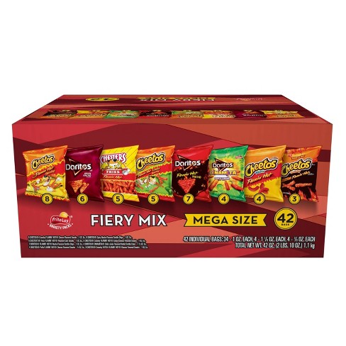 Chester's Fries Flamin' Hot Spicy Flavor - 3 oz. Bag - Family Pack - 3 Pack