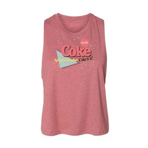 Women's - Coca-Cola - 90's Retro Style Graphic Racerback Tank - 1 of 2