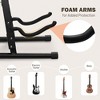 Yescom Folding Guitar Stand Floor A-Frame with Foam Arms Black Instrument Display Stand Universal Fit for Acoustic Guitars Banjo Electric Bass - 4 of 4