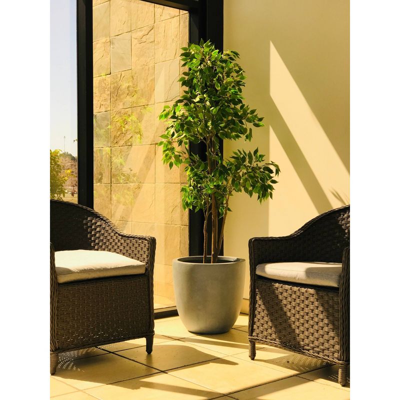 Rosemead Home &#38; Garden, Inc. 9&#34; Concrete/Fiberglass Elegant Indoor/Outdoor Planter Slate Gray, 4 of 12