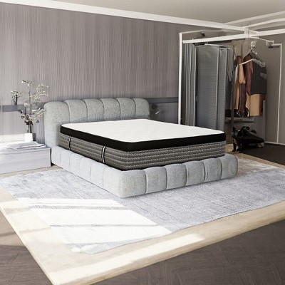 PAGED Premium Mattress for King Size, Gel Memory Foam Mattress with Pocket Coil for Bedroom