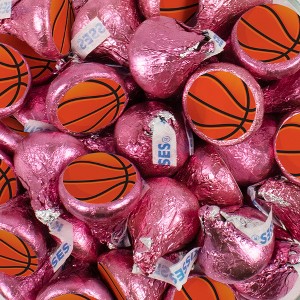 Hershey's Kisses Basketball Candy Party Favors Milk Chocolate (100 Pcs) - 1 of 1