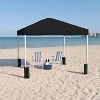 Flash Furniture 10'x10' Pop Up Event Straight Leg Canopy Tent with Sandbags and Wheeled Case - image 3 of 4