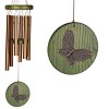 Woodstock Wind Chimes Signature Collection, Woodstock Habitats Chime, 17'' Green Butterfly Wind Chime HCGB - image 3 of 4