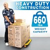 Mount-It! Foldable Flatbed with Swivel Wheels, 660 lb. Capacity, Black & Yellow - MI-921 - 2 of 4