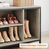 70 Inch Coat Rack Shoe Bench with 8 Removable Hooks and Top Shelf, Industrial Hall Tree with Bench and Shoe Storage for Entryway, Mudroom - 4 of 4
