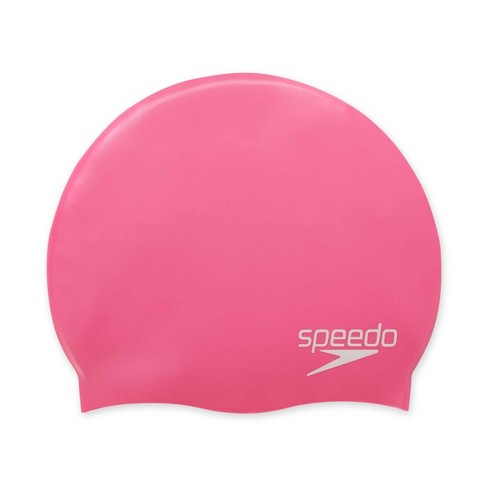 Speedo Junior Silicon Cap Dark Pink Target