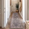 World Rug Gallery Calista Multi Vintage Indoor Rug – Machine Washable Flat Pile with Non-Slip Backing - 2 of 4