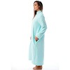 Just Love Womens Plush Zipper Lounger Solid Robe | Long Bathrobe Duster - 2 of 3