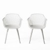 Set of 2 Poppy Dining Chair,white-Christopher Knight Home - 2 of 4