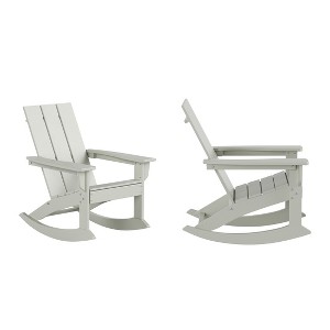 WestinTrends  Modern Adirondack Outdoor Rocking Chair (Set of 2) - 1 of 2