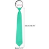 INSPIRE CHIC Men's Solid Color Satin Shine Pre-tied Knot Zipper Ties - 2 of 4