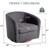 Accent Chair for Living Room, 360° Swivel Armchair - 3 of 4