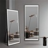 LOVMOR Modern Full Length Mirror, Full Body Mirror, Free Standing or Leaning or Wall-Mounted Mirror for Living Room, Bedroom - 4 of 4