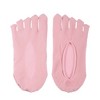 Unique Bargains Invisible Five Fingers Socks Hook Silk Five Toe Socks Mesh Breathable Soft Fashion No Show Socks for Women 3 Pairs - 4 of 4