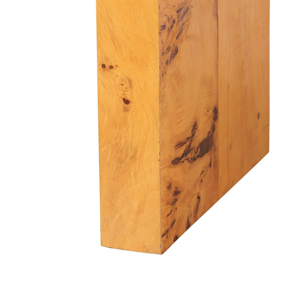 bali & pari Revelle Wood Console Table Light Mappa Burl