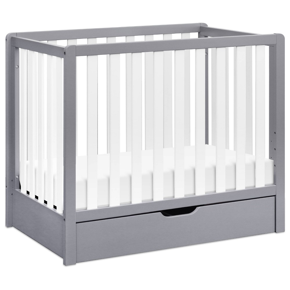 Carter's by DaVinci Colby 4-in-1 Convertible Mini Crib with Trundle - Gray/White -  78655486