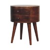 This brown wooden side table is a perfect blend of functionality and style, ideal for enhancing any living space. - 2 of 4
