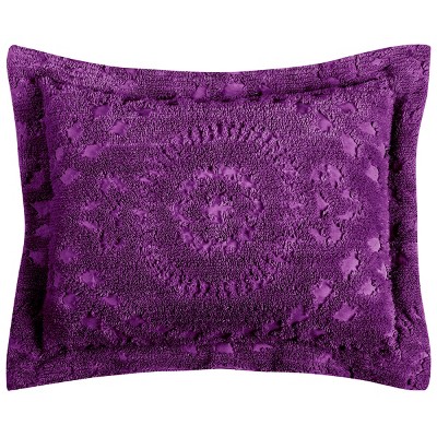 The Pillow Collection Tarian Floral Bedding Sham Purple Standard/20 x 26 