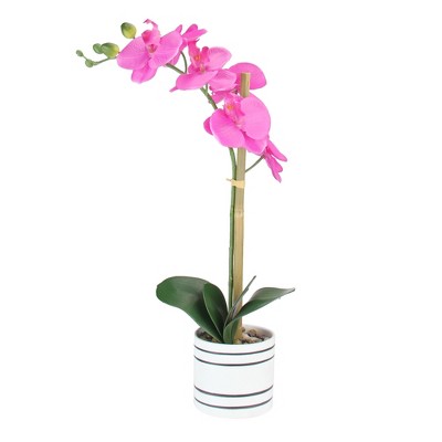 Northlight 18.5" Orchid Flower Artificial Potted Plant - Pink