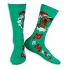 Scooby Doo Sock Men's Holiday 6 Pair Christmas Crew Socks and Holiday Card Set Fits Shoe Size 6-12 Multicolored - 2 of 4