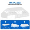20'X40' Party Tent with Removable Sidewall Windows, Outdoor Heavy Duty Wedding Gazebo, Event Shelter Wedding Canopy Tent White & Wave Edge - 4 of 4