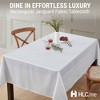 HLC.ME Lincoln Stripe Fabric Tablecloth, Advanced Water, Fade, Stain, and Wrinkle Resistance - 2 of 4