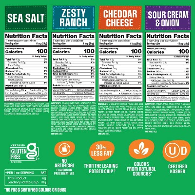 Garden Veggie Straws Variety Pack Chips with Avocado Oil Chips - 15oz/20ct