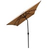 CAVINAS 6x9 FT Cantilever Patio Umbrella, Waterproof and Windproof Design with Crank, Beach Umbrella, without Base - 3 of 4