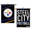 Briarwood Lane Pittsburgh Steelers Slogan House Flag NFL Licensed - 2 of 2