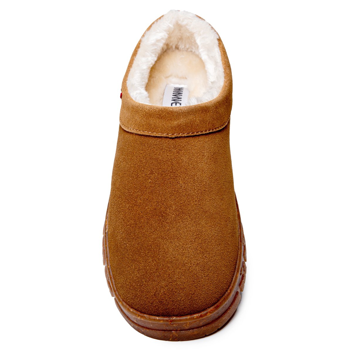 Женские сабо Minnetonka Women's Neva Suede Slip-on Clog Slippers 61101, Tan - 7 — фото 3