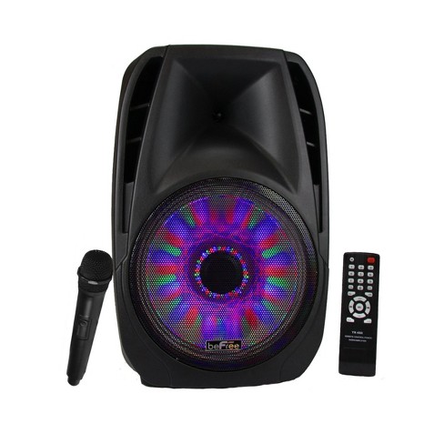 BeFree Sound Double Subwoofer Portable Bluetooth Party PA Speaker