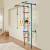VEVOR Indoor Jungle Gym for Toddlers, 5-in-1 Climbing Playset with Carbon Steel Swedish Ladder and Wall Ladder, Supports 220 lbs, Multicolor - 2 of 4
