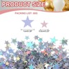 Unique Bargains Party Supply Plastic Lightweight Waterproof Twinkle Metallic Stars Foil Confetti 0.13 Ibs - 2 of 4