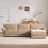 Modular Sectional Sofa with USB Ports, Chenille Upholstered 6/4-Seat Couch with Petal Armrests & Ottomans - ModernLuxe - 2 of 4