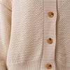 Women's Stretch Knit Cardigan - Drop Shoulder Long Sleeve with Button Front Cherie Code - 4 of 4