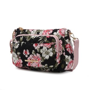 MKF Collection Rosalie Quilted Cotton Botanical Pattern Women’s Shoulder Bag by Mia K - 1 of 4