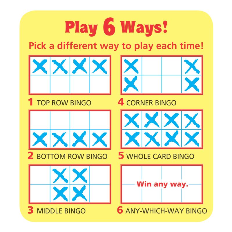 TREND Alphabets, Number, Shapes and Colors Wipe-Off Bingo Cards, 3 Packs, 4 of 7