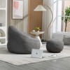 Airsurfer Bean Bag Chair for Adults with Footrest - Soft Padded Cover, Ideal for Bedroom, Dorm, Gaming or Living Room - 3 of 4
