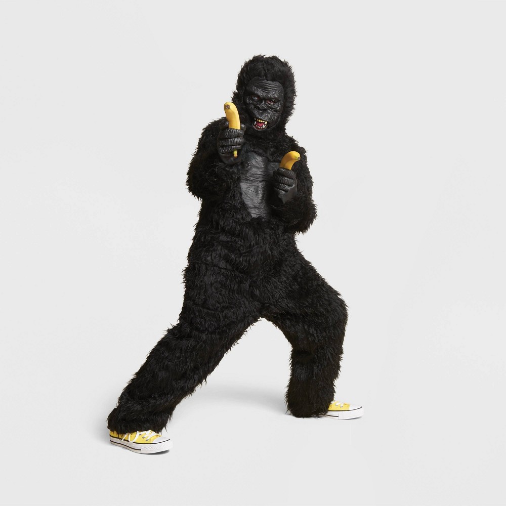 Halloween Kids' Deluxe Gorilla Halloween Costume Jumpsuit with Mask