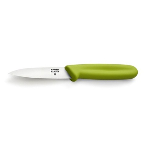 Kuhn Rikon Colori Non-stick Straight Paring Knife With Safety Sheath, 4  Inch, Gray : Target