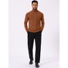 INSPIRE CHIC Men's Long Sleeve Solid Color Winter Knitted Turtleneck Pullover Sweater - 2 of 4