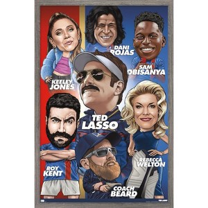 Trends International Ted Lasso - Character Grid Framed Wall Poster Prints - 1 of 4