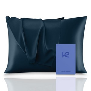 Kickoff 100% Organic Mulberry Soft Silk Pillowcase, Hidden Zipper, Highest 6A+ Grade 22 Momme Cooling For Hair & Skin, Hypoallergenic, Pillow Cover - 1 of 4
