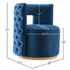 Meridian Furniture,Theo Navy Velvet Accent Chair - 4 of 4