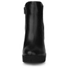Allegra K Women's Round Toe Zipper Block Heel Chelsea Ankle Boots - 3 of 4