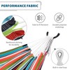 Vivere Double Sunbrella Hammock, Steel Stand, Portable Outdoor Lounge, Confetti - 2 of 4