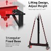 SILVEL 2 Ton Gantry Crane Red Black 5000LB Adjustable Height 8.53-12.47FT Portable Shop Lift Hoist with Manual Trolley - 4 of 4