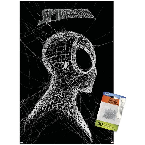 Trends International Marvel Spider-Man: World Of Webs - Black And White Unframed Wall Poster Prints - image 1 of 4