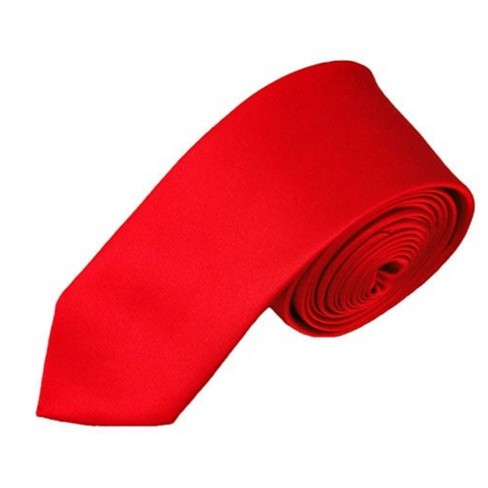 MicroSuede Burnt Red Tie Traditional